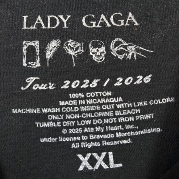 Lady Gaga Vanish Into You Tour T-Shirt Size XXL - Picture 4 of 4
